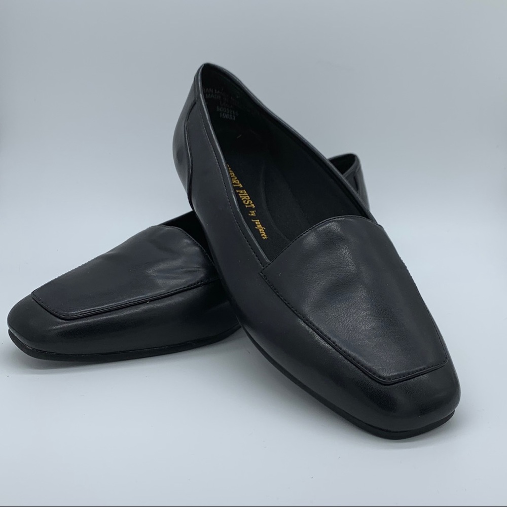 Vegan Leather Flat Loafer 7